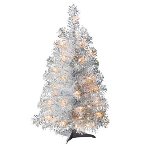 silver artificial xmas trees